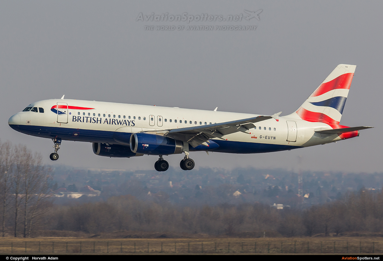 British Airways  -  A320-232  (G-EUYN) By Horvath Adam (odin7602)