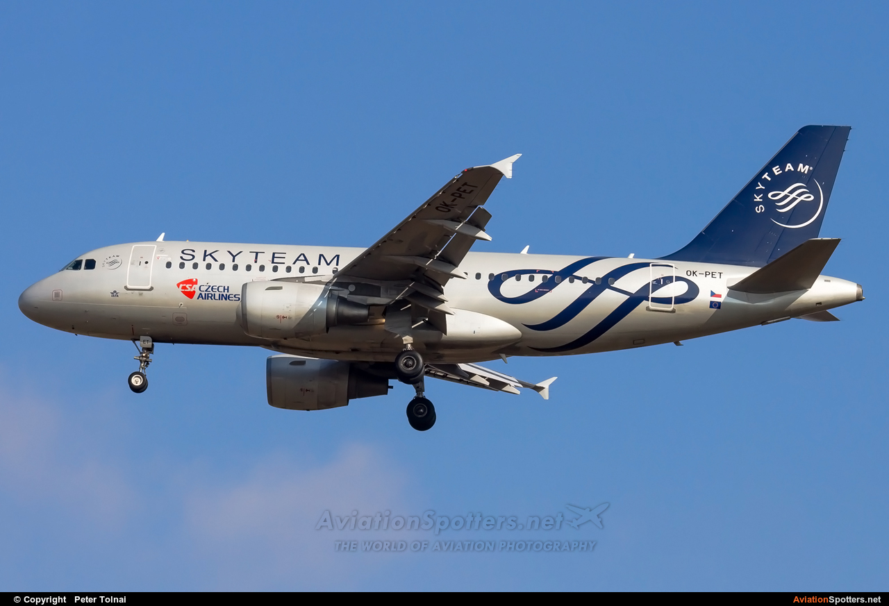 CSA - Czech Airlines  -  A319-112  (OK-PET) By Peter Tolnai (ptolnai)