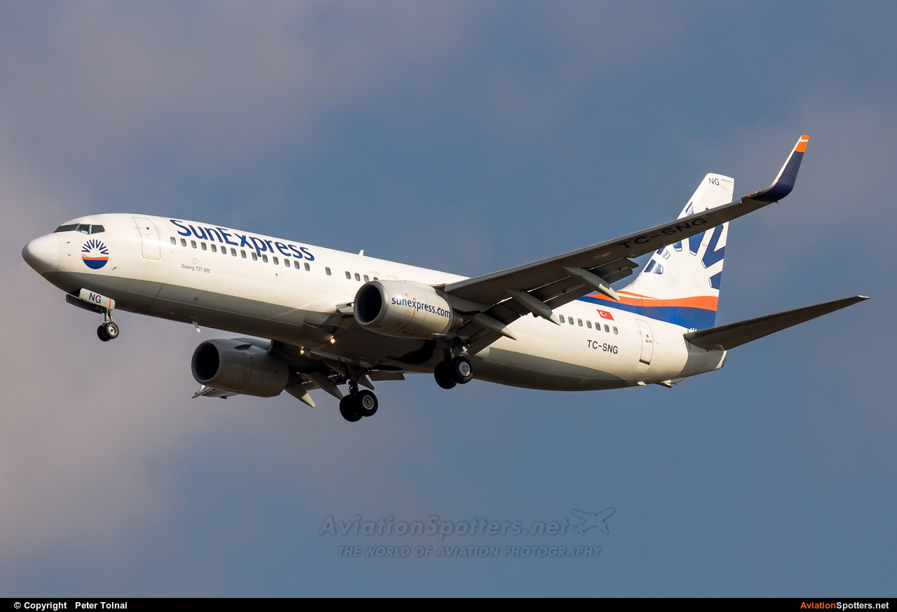 SunExpress  -  737-800  (TC-SNG) By Peter Tolnai (ptolnai)