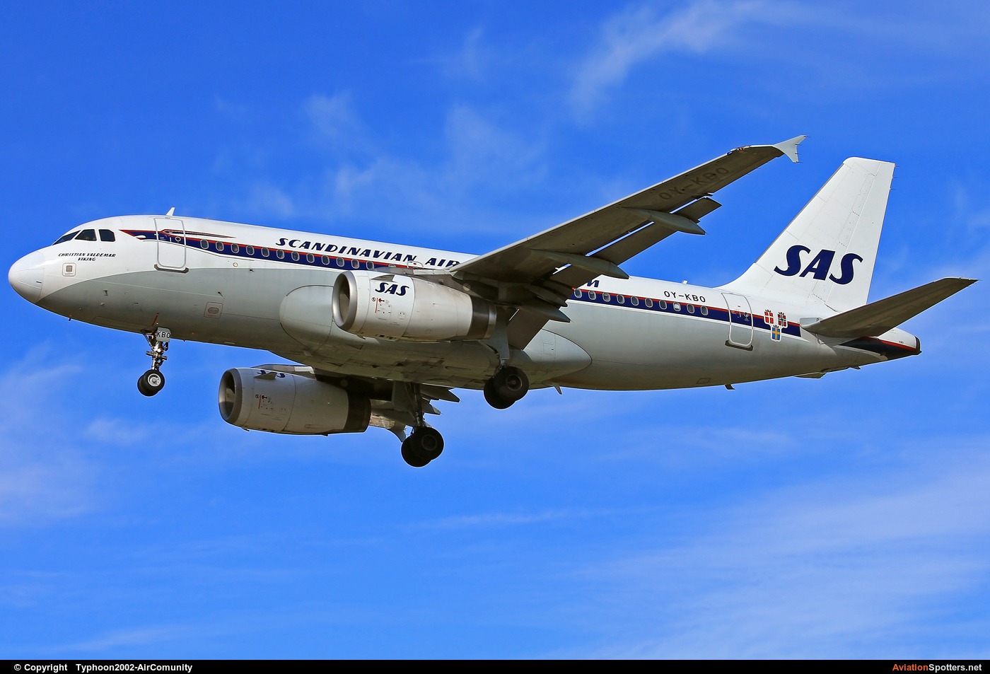 SAS - Scandinavian Airlines  -  A319  (OY-KBO) By Typhoon2002-AirComunity (AirComunity)