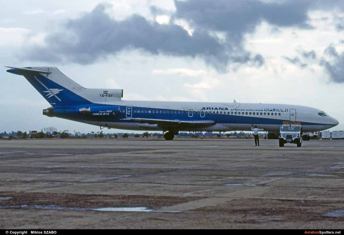 Ariana Afghan Airlines  -  727-200  (YA-FAY) By Miklos SZABO (mehesz)