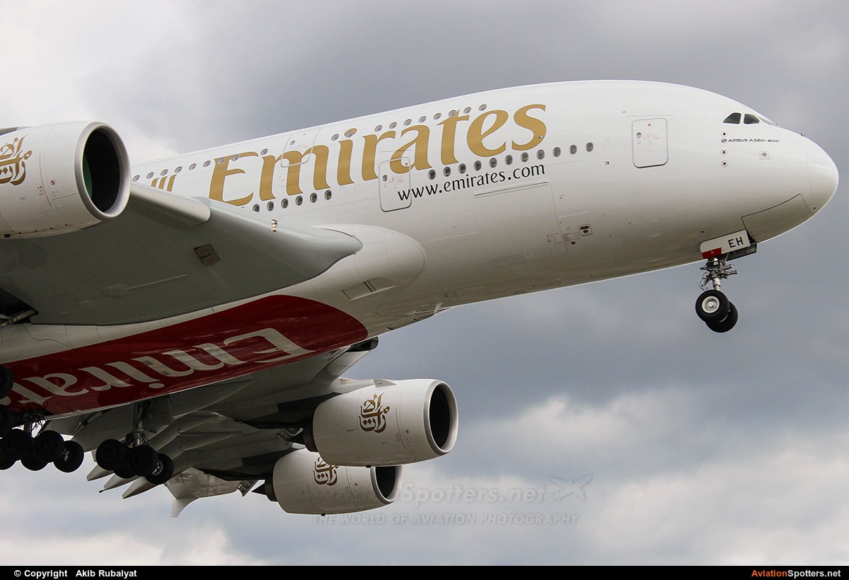 Emirates Airlines  -  A380-861  (A6-EEH) By Akib Rubaiyat  (akibrubaiyat)