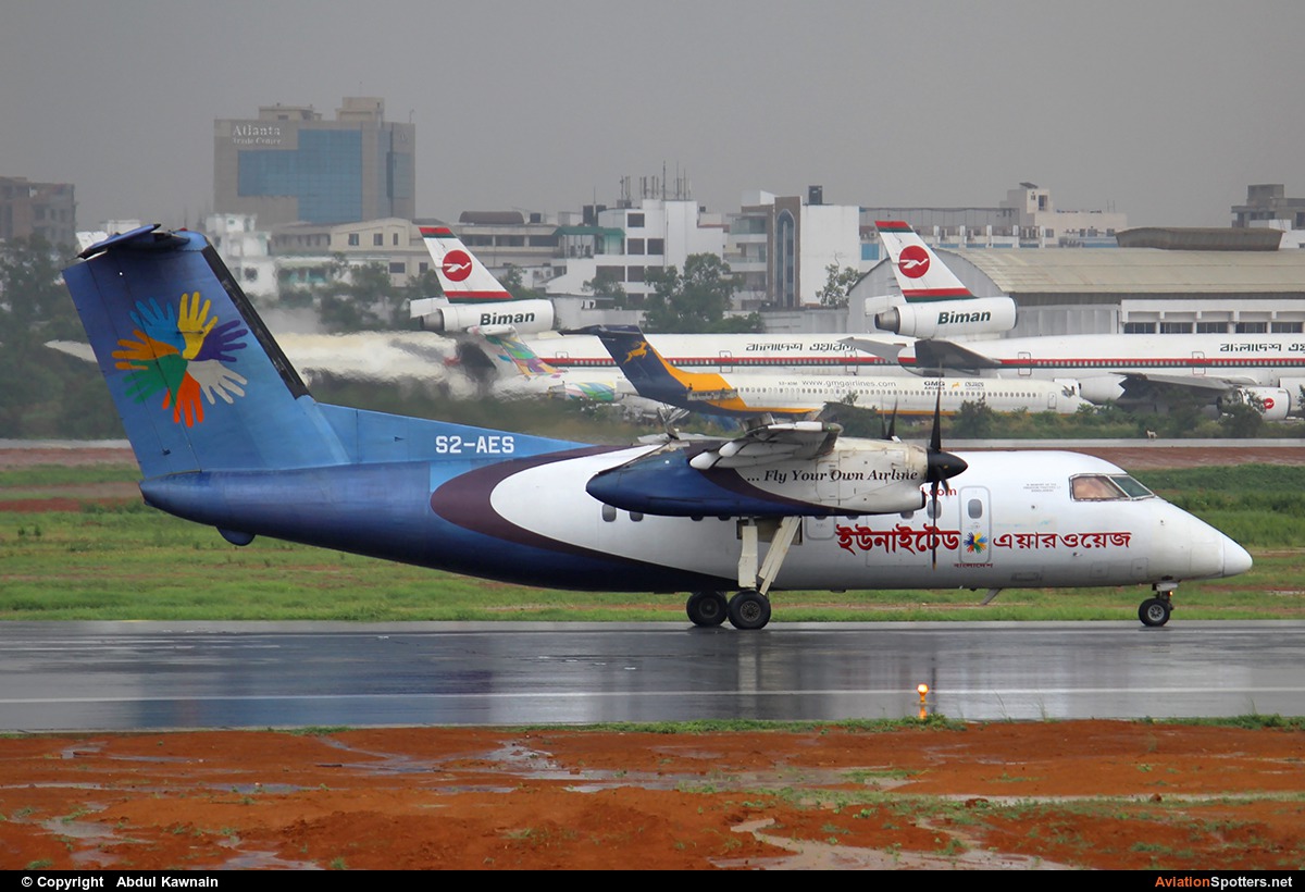 United Airways Bangladesh  -  DHC-8-100 Dash 8  (S2-AES) By Abdul Kawnain (kashif1504)