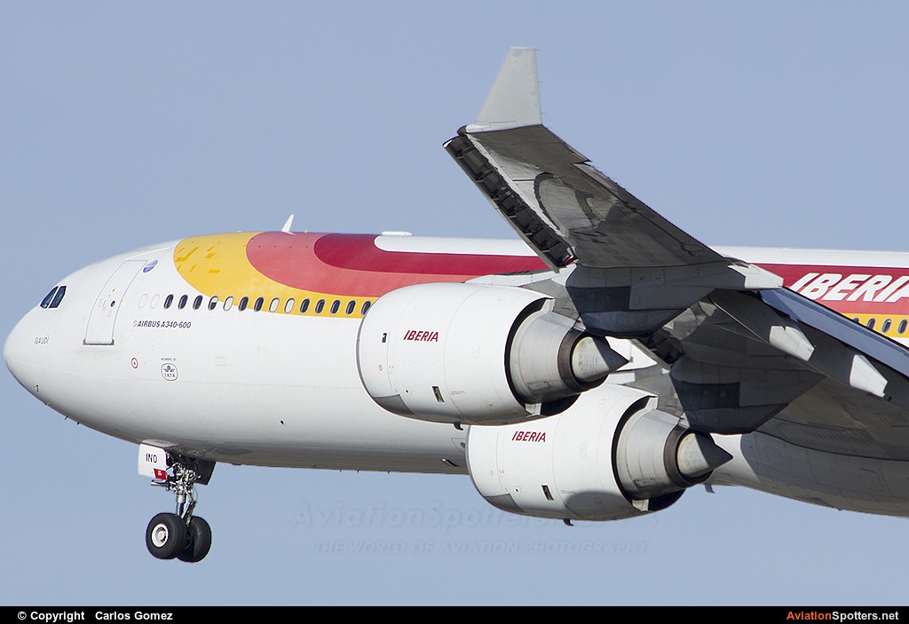 Iberia  -  A340-600  (EC-INO) By Carlos Gomez (Echocharlie)