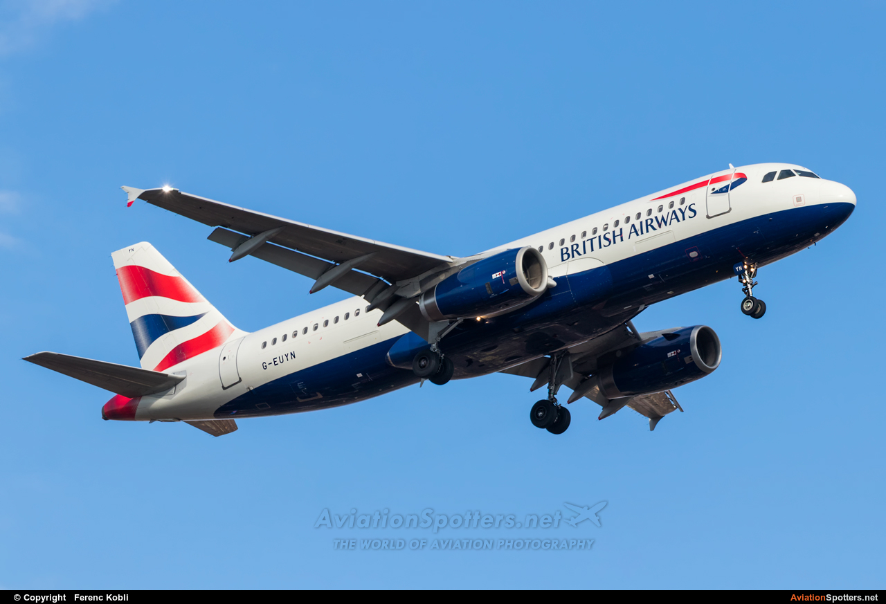 British Airways  -  A320-232  (G-EUYN) By Ferenc Kobli (kisocsike)