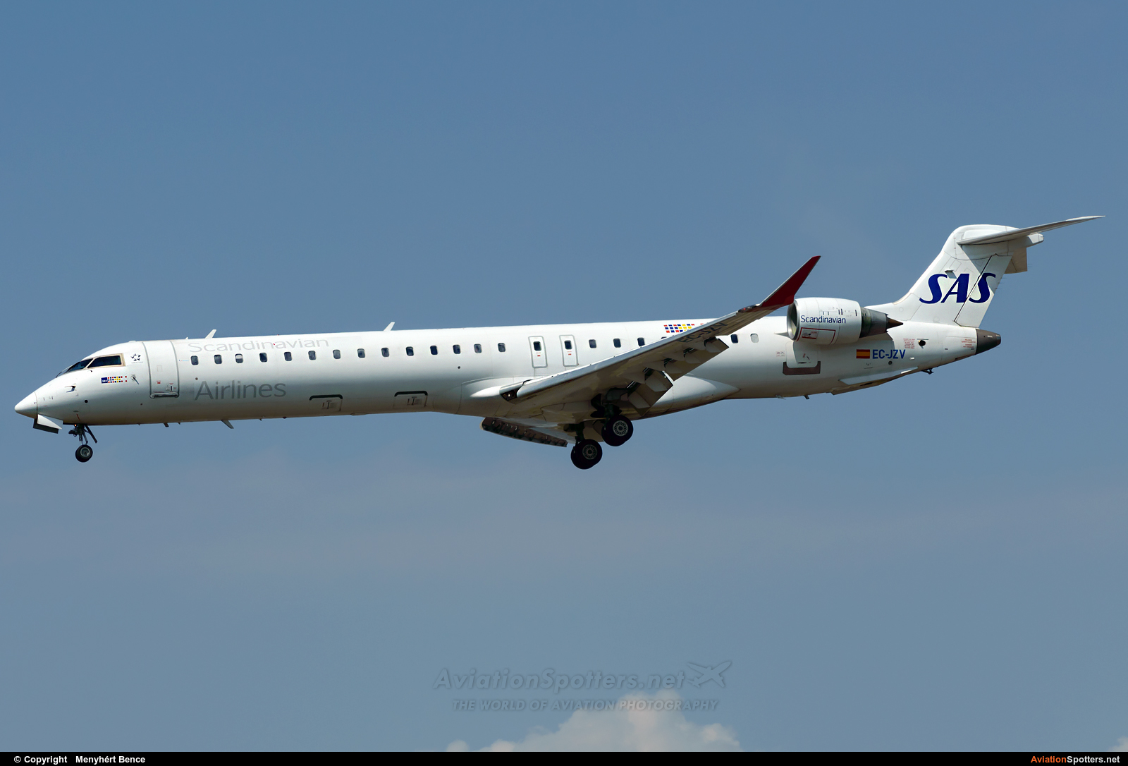 SAS - Scandinavian Airlines  -  CL-600 Regional Jet CRJ-900  (EC-JZV) By Menyhért Bence (hadesdras91)