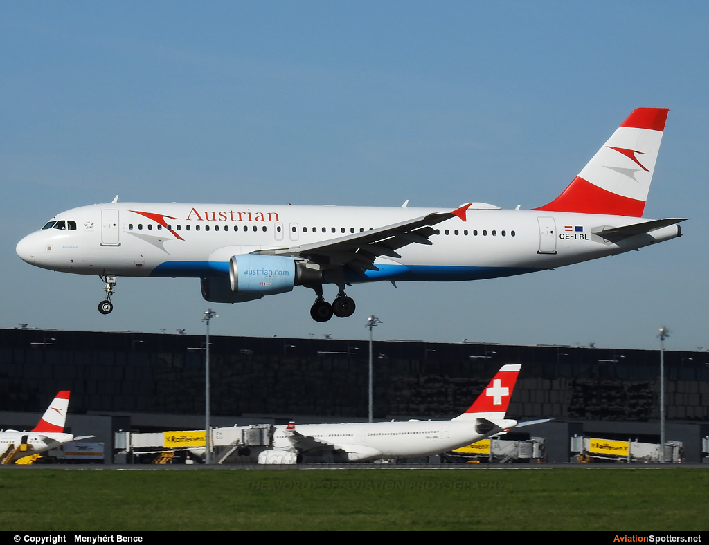 Austrian Airlines  -  A320-214  (OE-LBL) By Menyhért Bence (hadesdras91)