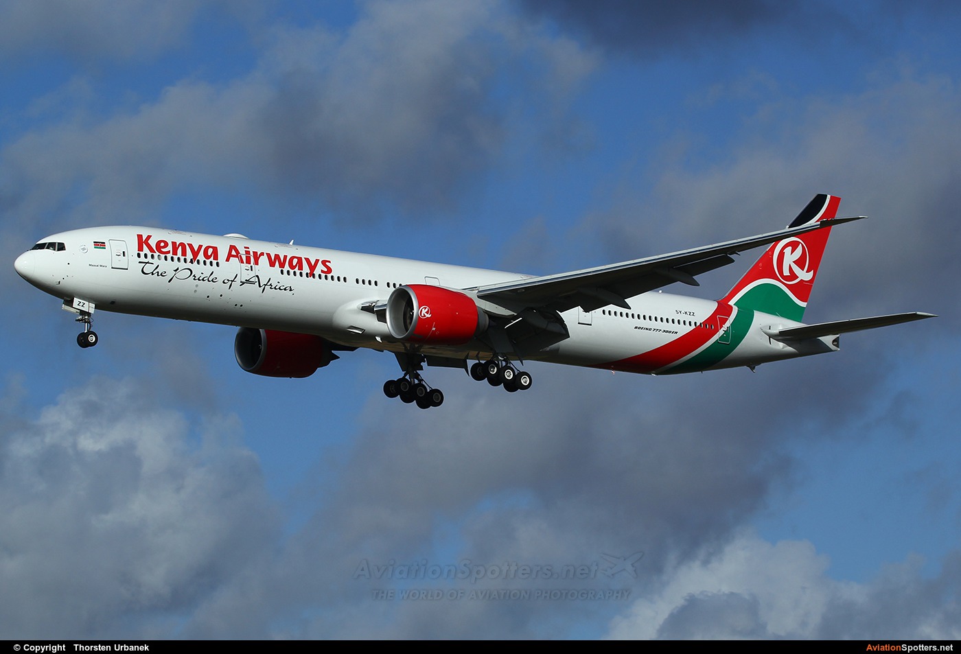 Kenya Airways  -  777-300  (5Y-KZZ) By Thorsten Urbanek (toto1973)