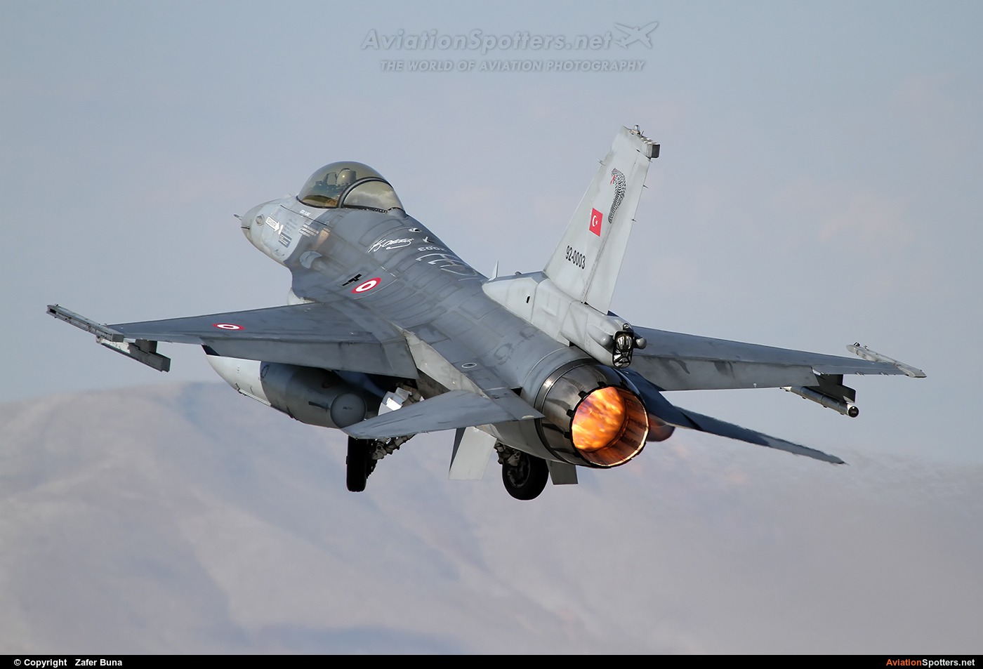 Turkey - Air Force  -  F-16CG  Fighter  Falcon  (92-0003) By Zafer Buna (zaferbuna)
