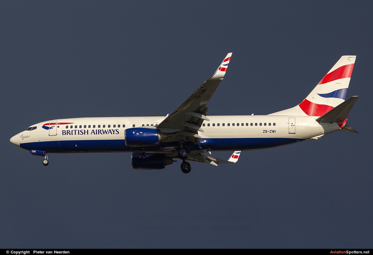 British Airways - Comair  -  737-800  (ZS-ZWI) By Pieter van Heerden (pieter78)