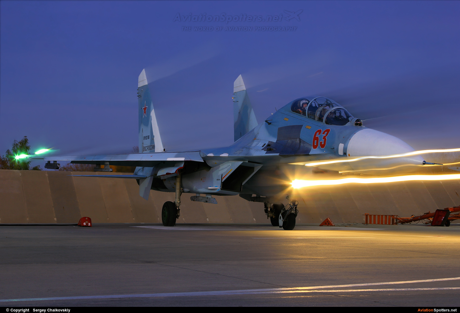 Russia - Air Force : Falcons of Russia  -  Su-27UB  (RF-92198) By Sergey Chaikovskiy (SergeyL)