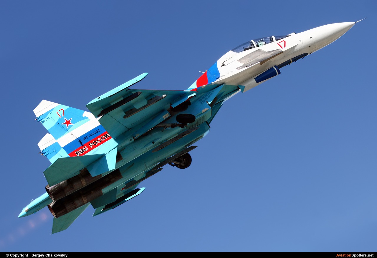 Russia - Air Force : Falcons of Russia  -  Su-27UB  (RF-92202) By Sergey Chaikovskiy (SergeyL)