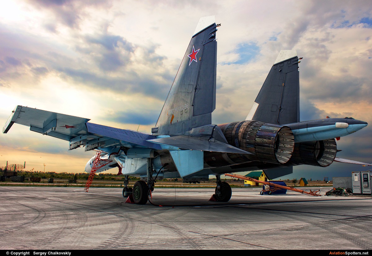 Russia - Air Force  -  Su-30SM  (55 BLACK) By Sergey Chaikovskiy (SergeyL)