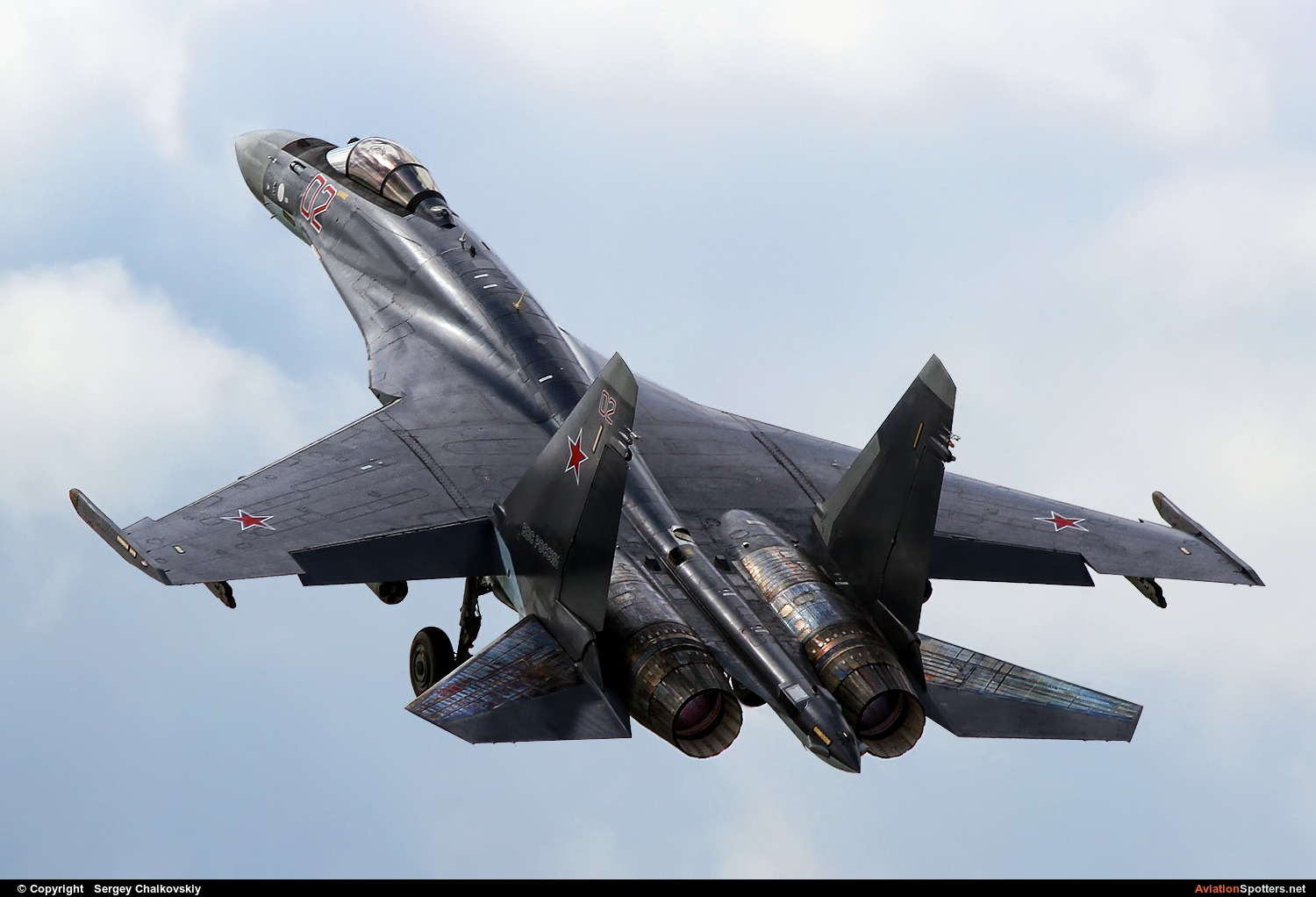 Russia - Air Force  -  Su-35S  (02 RED) By Sergey Chaikovskiy (SergeyL)