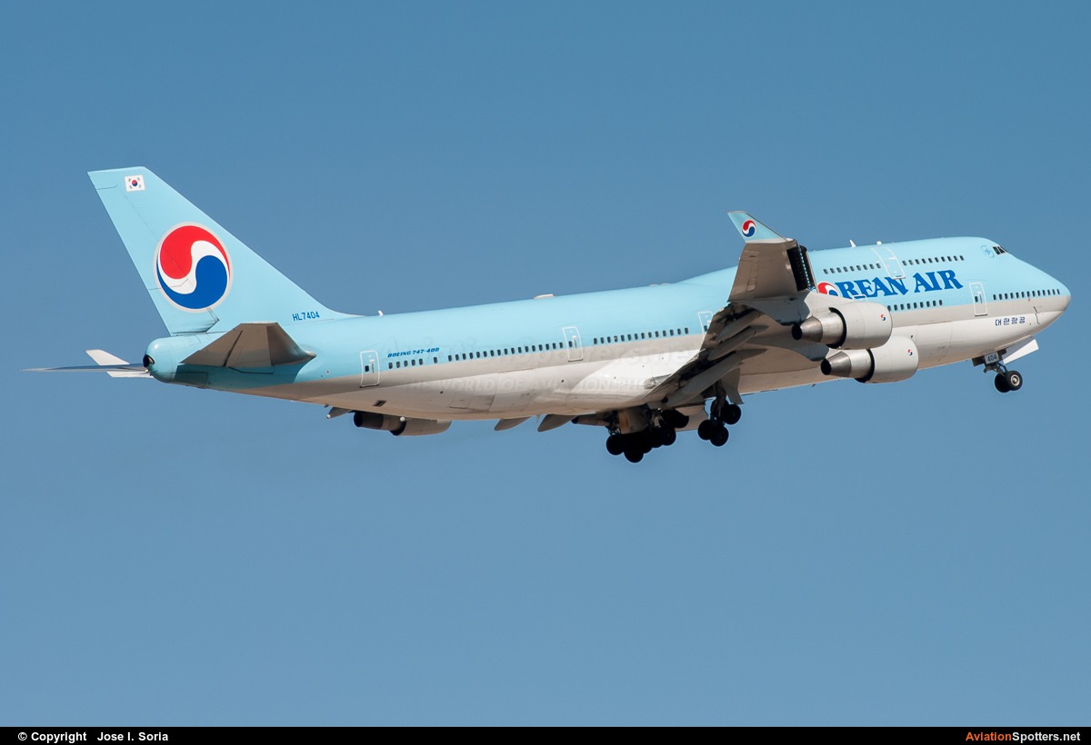 Korean Airlines  -  747-400  (HL7404) By Jose I. Soria (MadridSpotter)