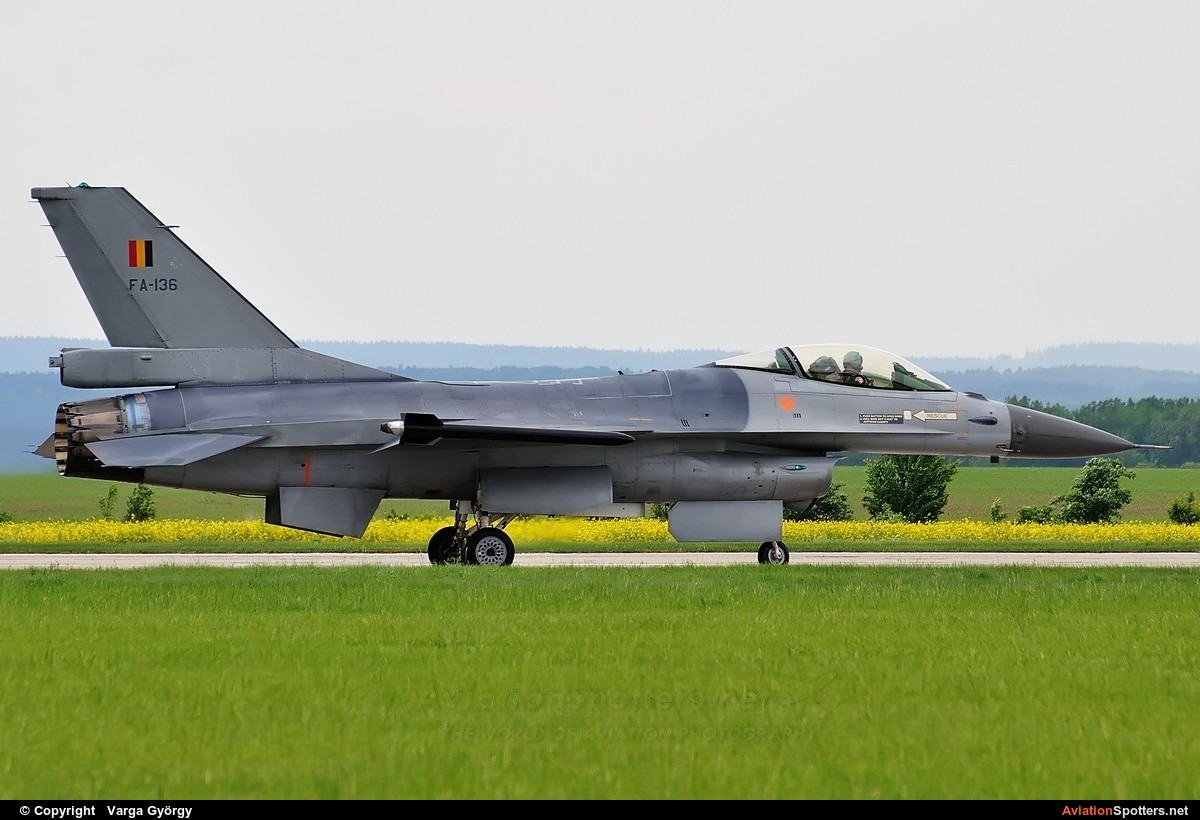 Belgium - Air Force  -  F-16AM Fighting Falcon  (FA-136) By Varga György (vargagyuri)