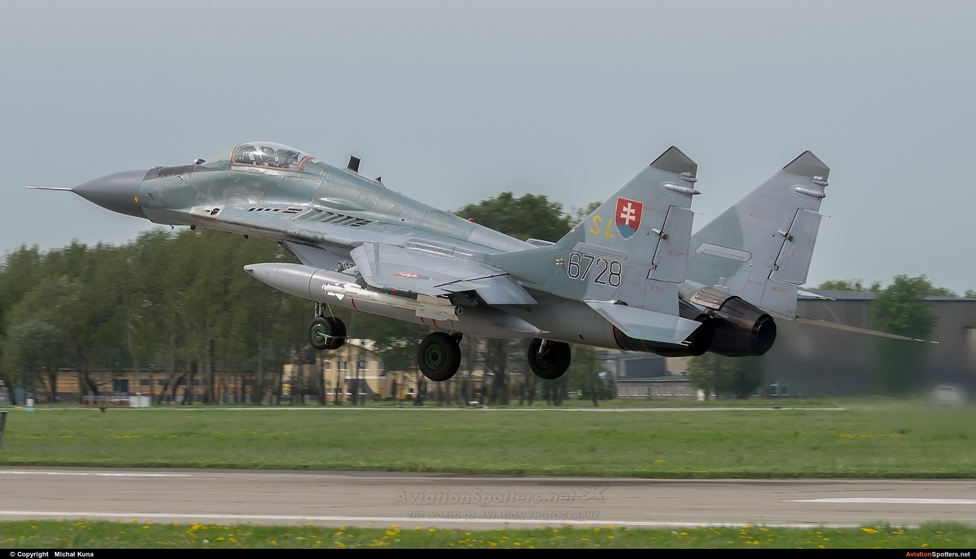 Slovakia - Air Force  -  MiG-29AS  (6728) By Michał Kuna (big)
