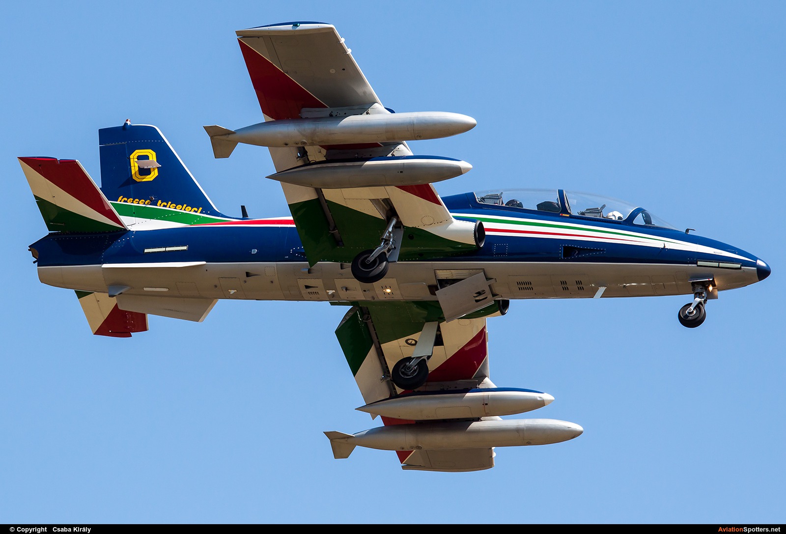 Italy - Air Force : Frecce Tricolori  -  MB-339-A-PAN  (MM54551) By Csaba Király (Csaba Kiraly)