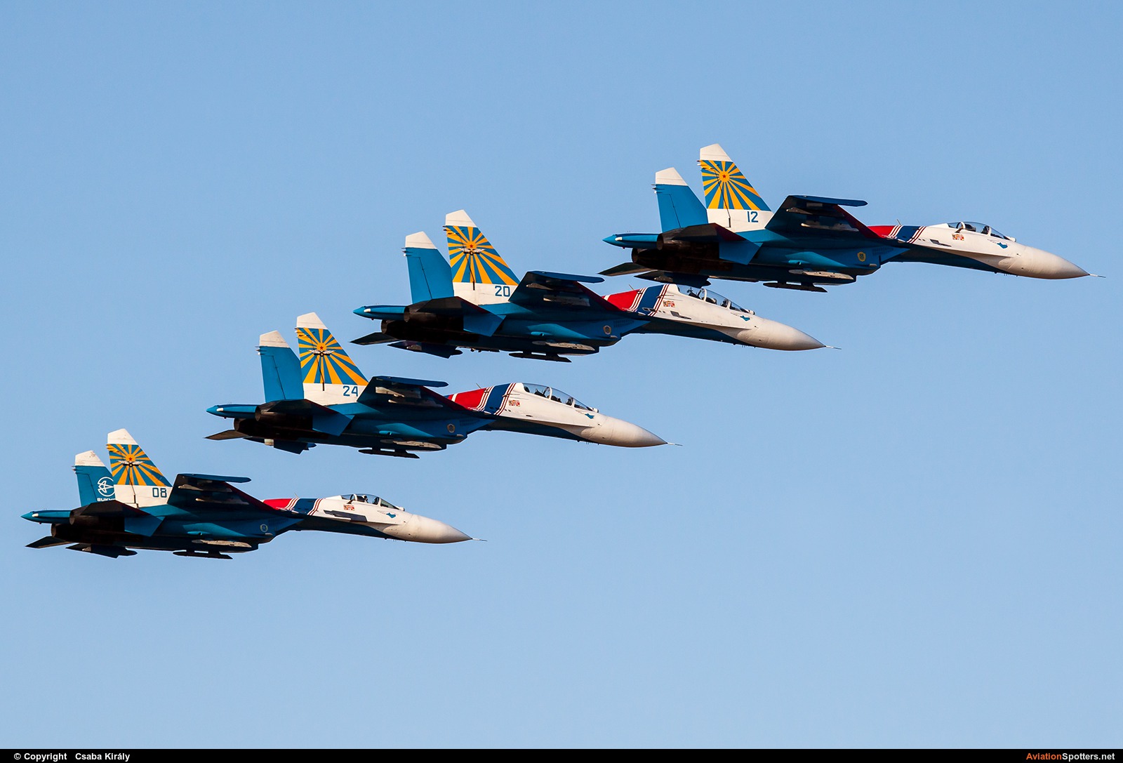 Russia - Air Force : Russian Knights  -  Su-27P  (08 ) By Csaba Király (Csaba Kiraly)