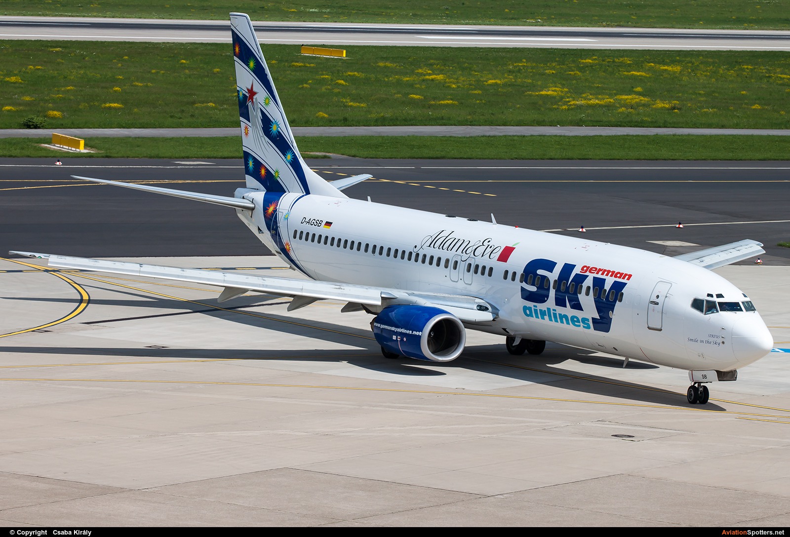 German Sky Airlines  -  737-800  (D-AGSB) By Csaba Király (Csaba Kiraly)