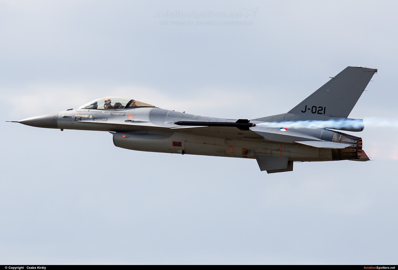 Netherlands - Air Force  -  F-16AM Fighting Falcon  (J-021) By Csaba Király (Csaba Kiraly)