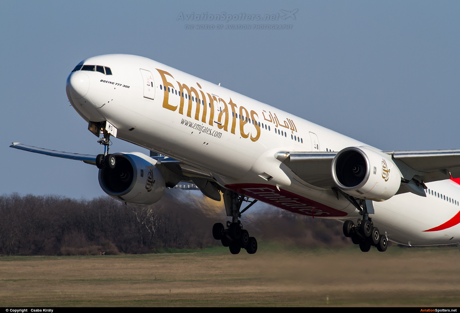 Emirates Airlines  -  777-300  (A6-EMS) By Csaba Király (Csaba Kiraly)