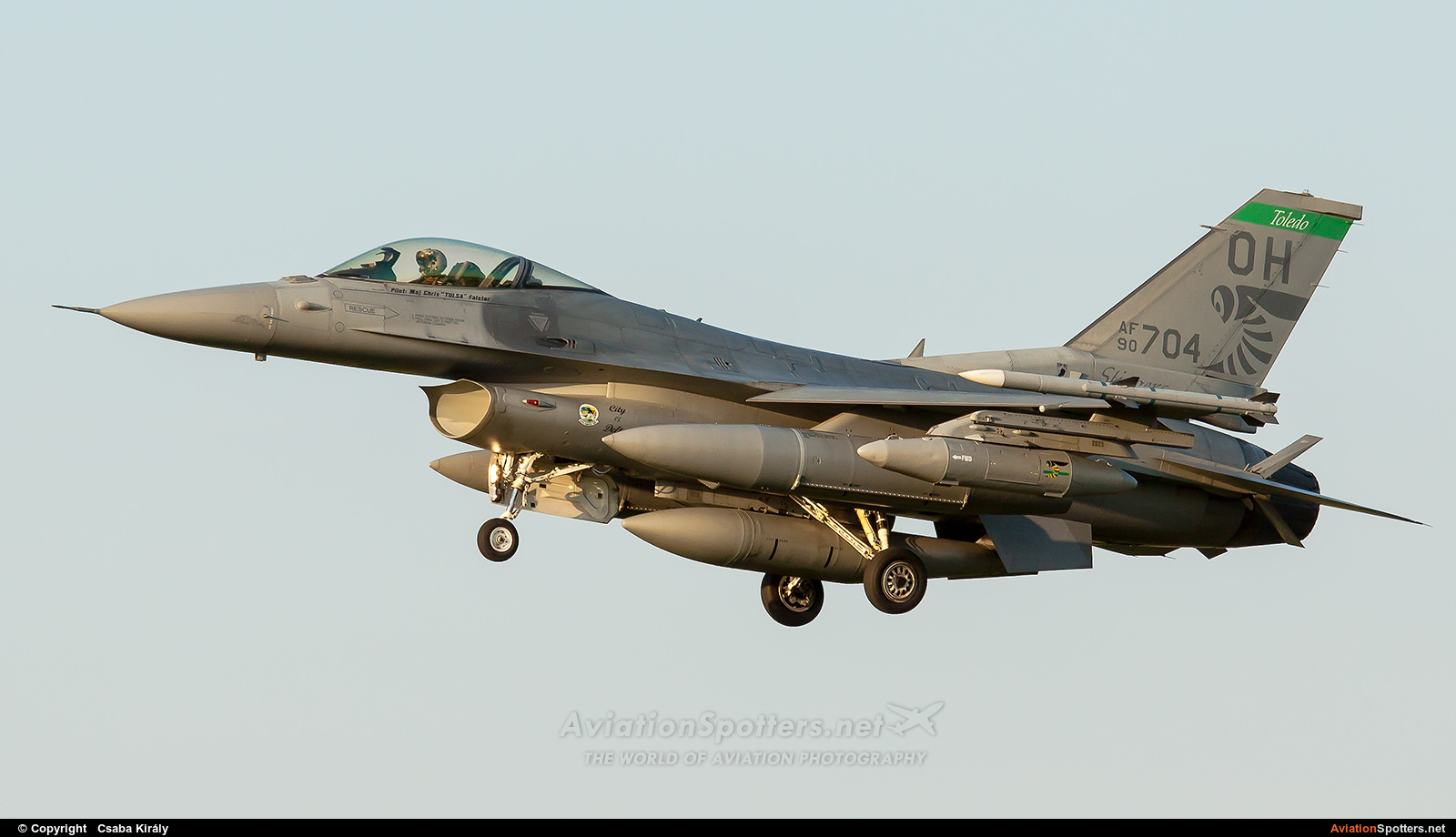 USA - Air Force  -  F-16C Fighting Falcon  (90-0704) By Csaba Király (Csaba Kiraly)