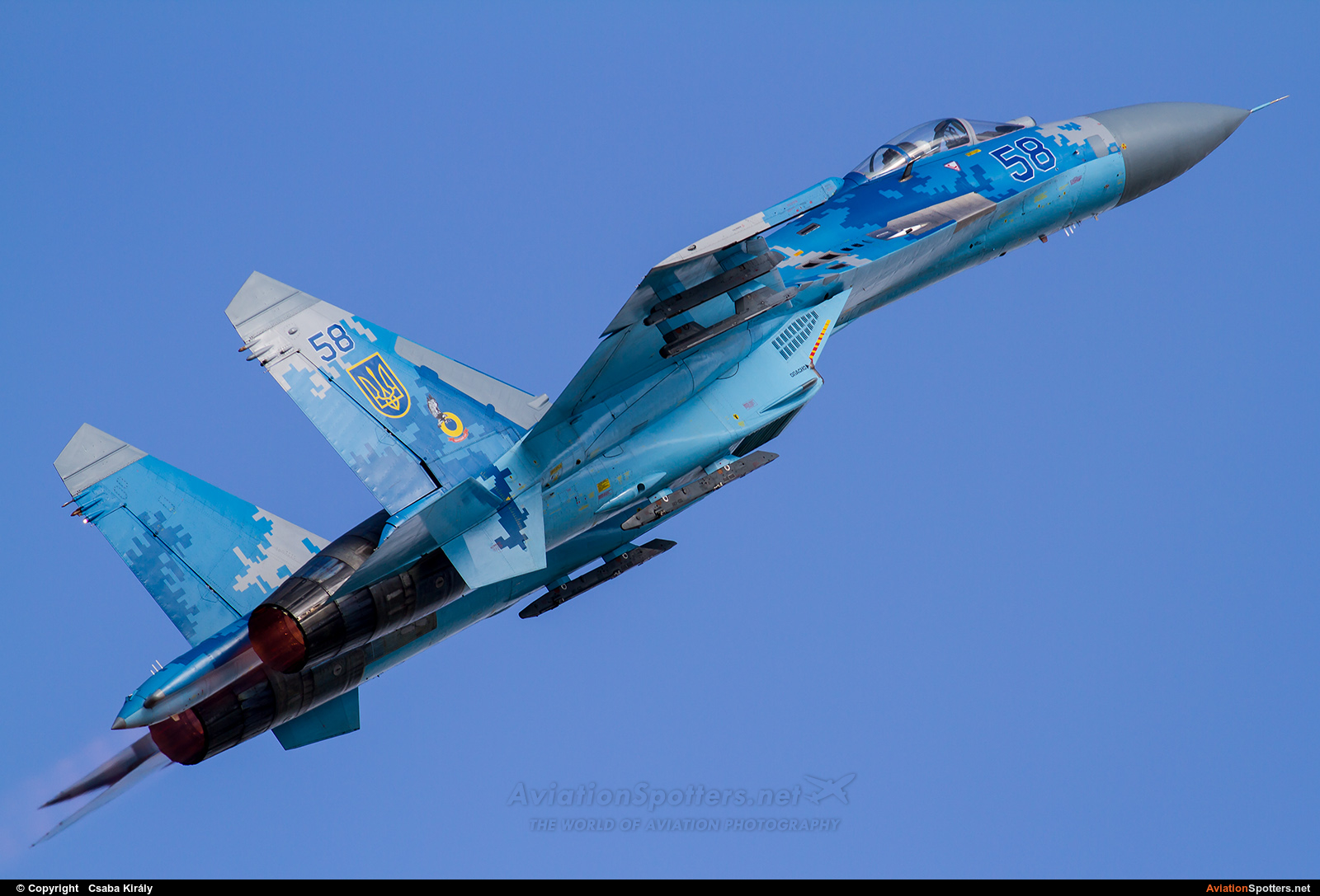 Ukraine - Air Force  -  Su-27P  (58) By Csaba Király (Csaba Kiraly)