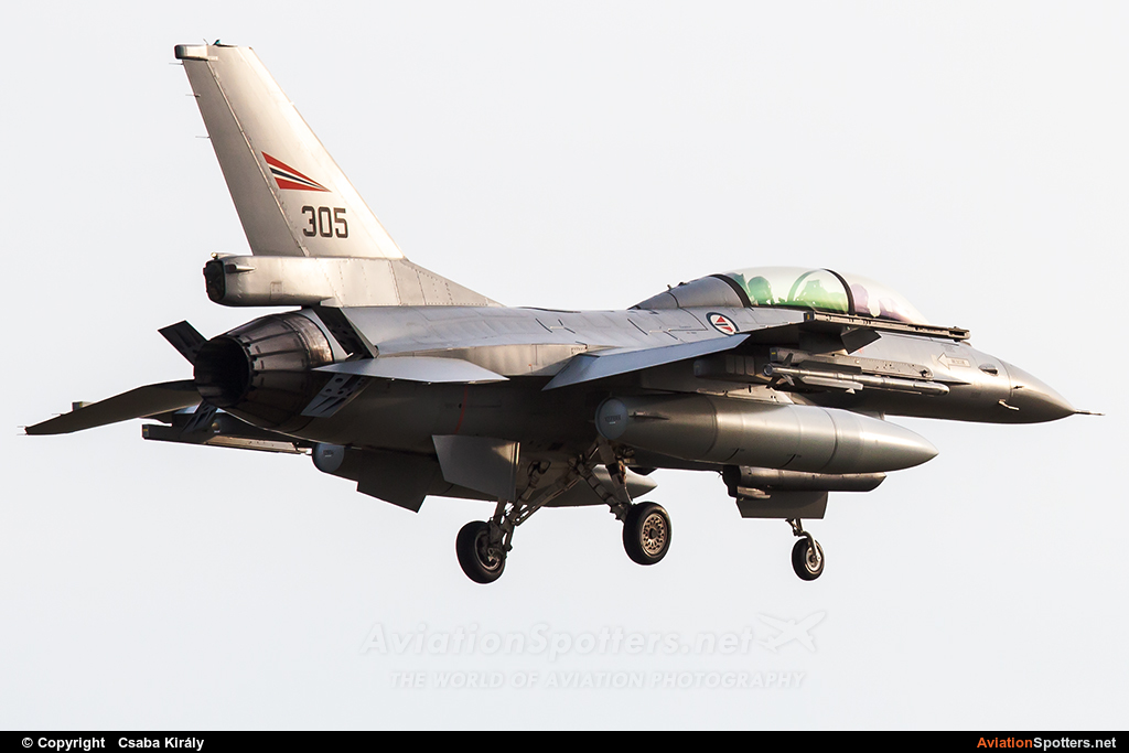 Norway - Air Force  -  F-16B Fighting Falcon  (305) By Csaba Király (Csaba Kiraly)