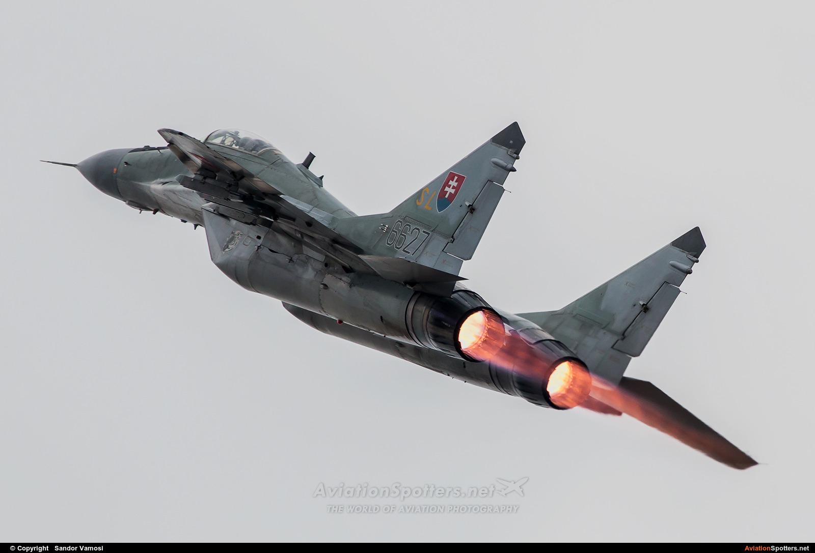 Slovakia - Air Force  -  MiG-29AS  (6627) By Sandor Vamosi (ALEX67)