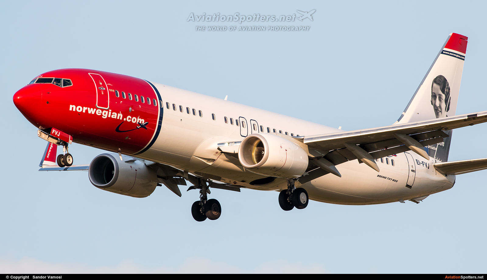Norwegian Air Shuttle  -  737-800  (EI-FVJ) By Sandor Vamosi (ALEX67)