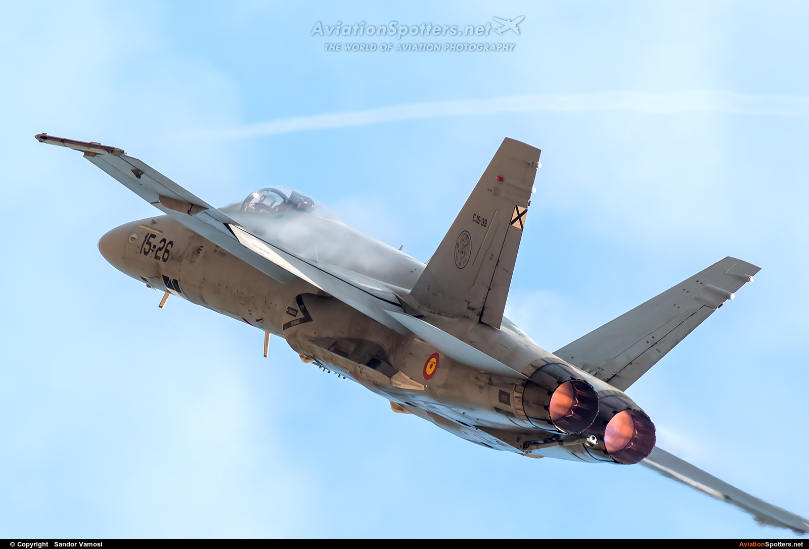 Spain - Air Force  -  EF-18A Hornet  (C.15-39) By Sandor Vamosi (ALEX67)