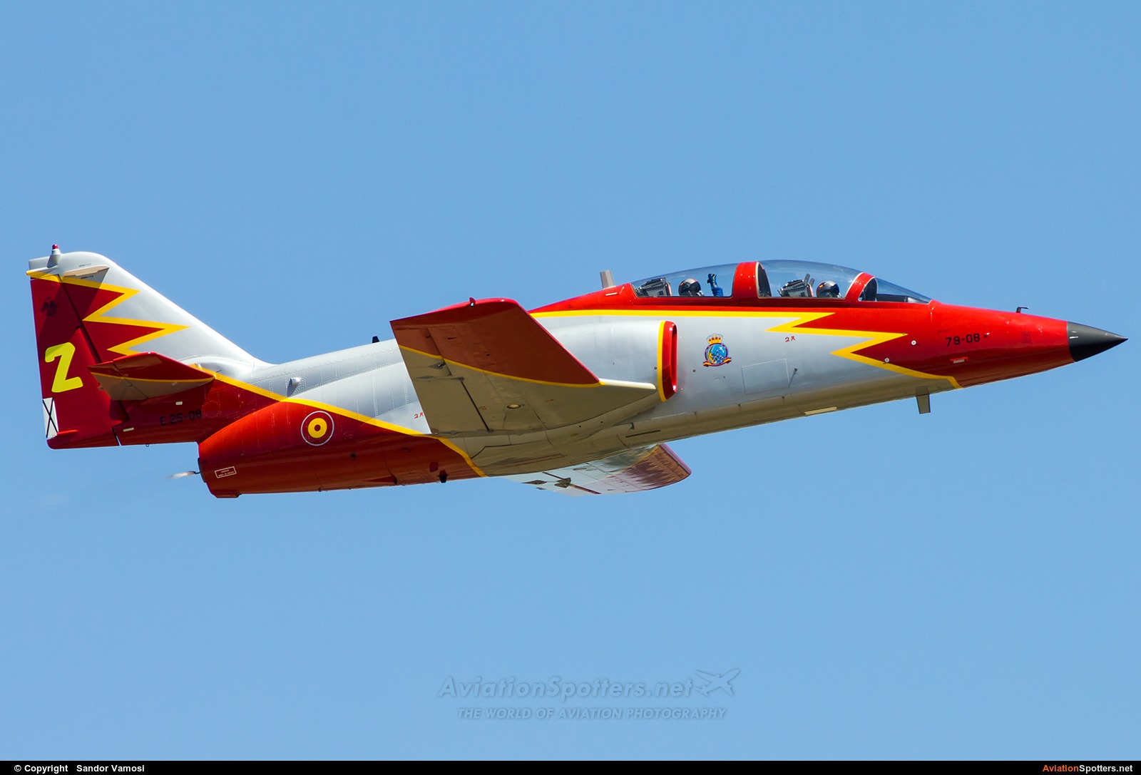 Spain - Air Force : Patrulla Aguila  -  C-101EB Aviojet  (E25-14) By Sandor Vamosi (ALEX67)