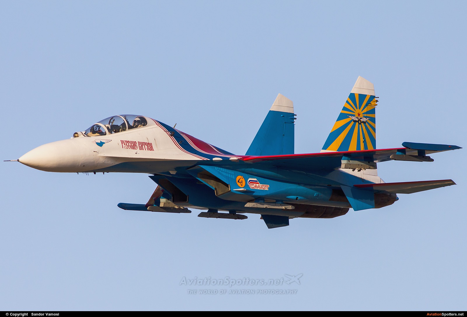Russia - Air Force : Russian Knights  -  Su-27UB  (20) By Sandor Vamosi (ALEX67)