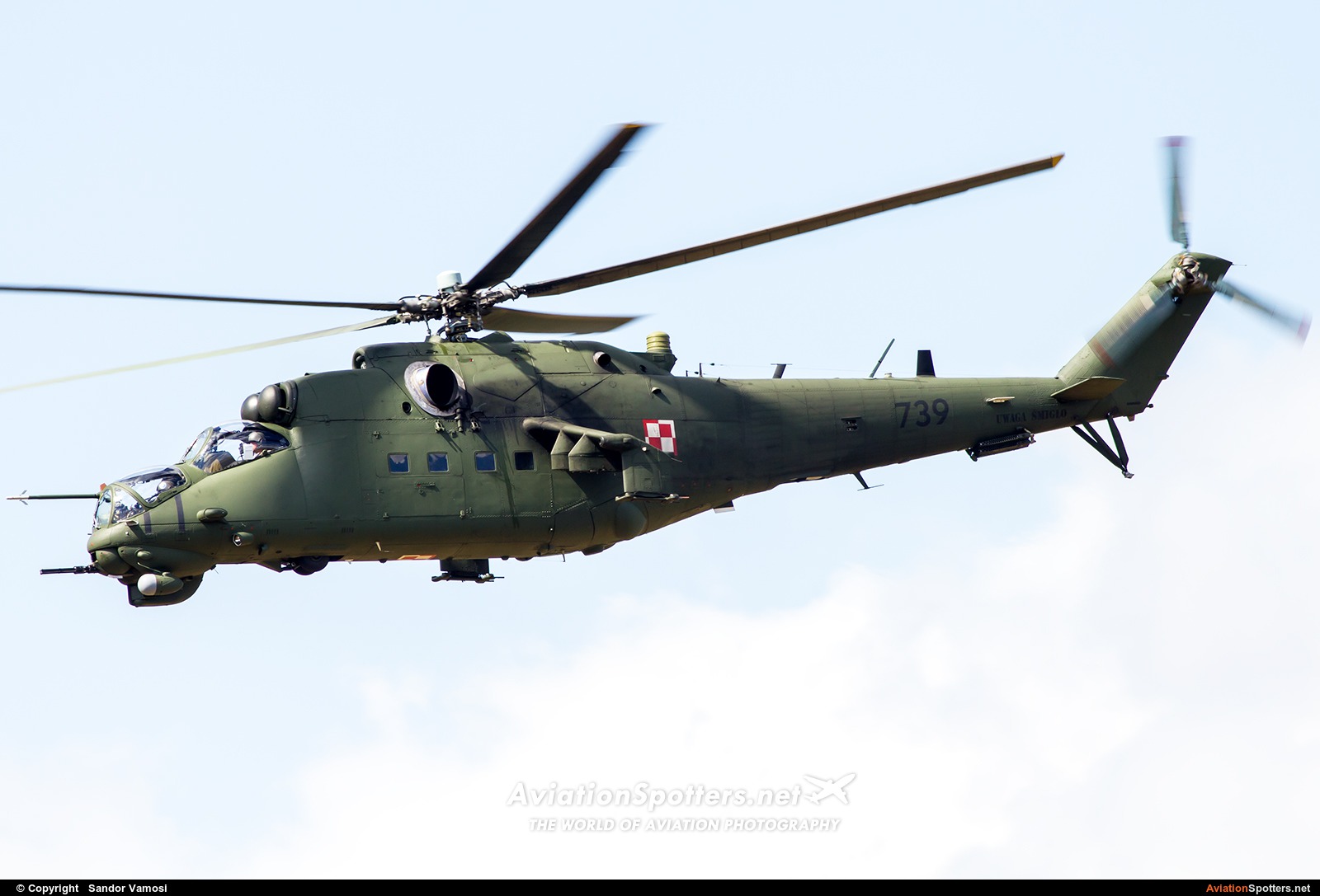 Poland - Air Force  -  Mi-24V  (739) By Sandor Vamosi (ALEX67)