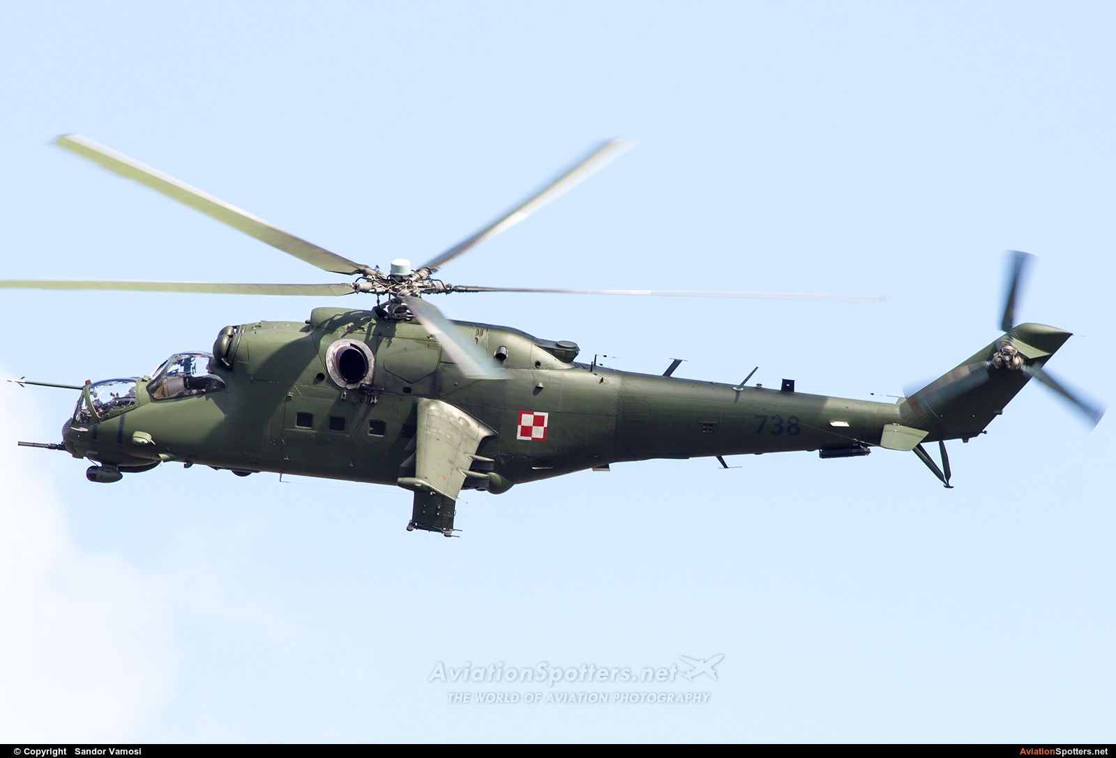 Poland - Air Force  -  Mi-24V  (738) By Sandor Vamosi (ALEX67)