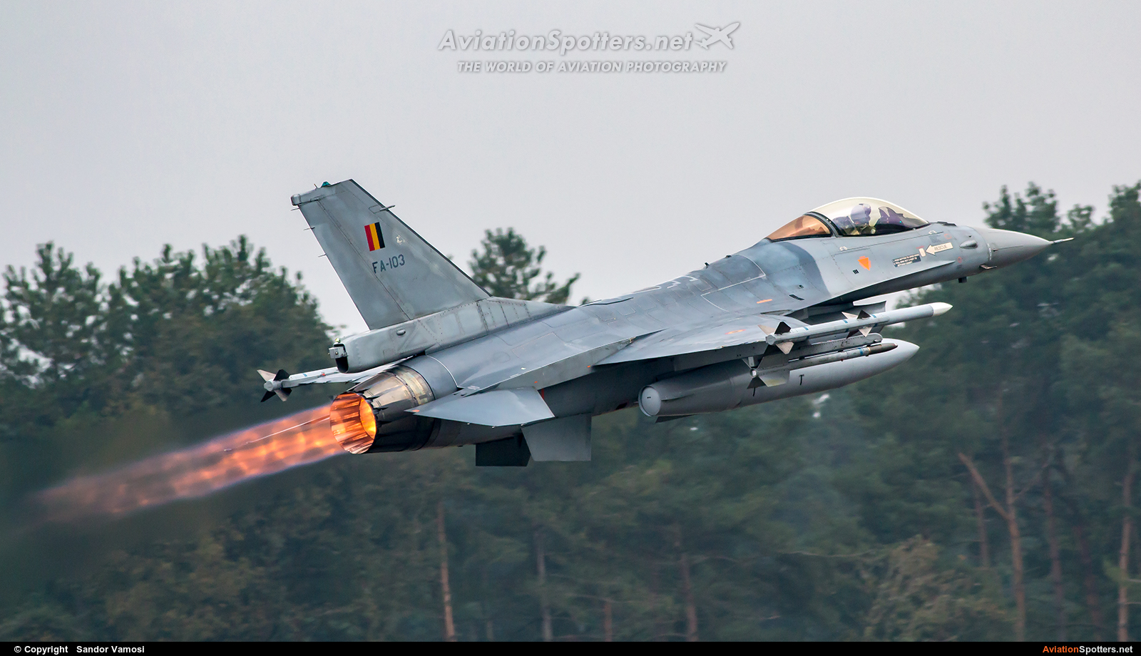 Belgium - Air Force  -  F-16AM Fighting Falcon  (FA-103) By Sandor Vamosi (ALEX67)