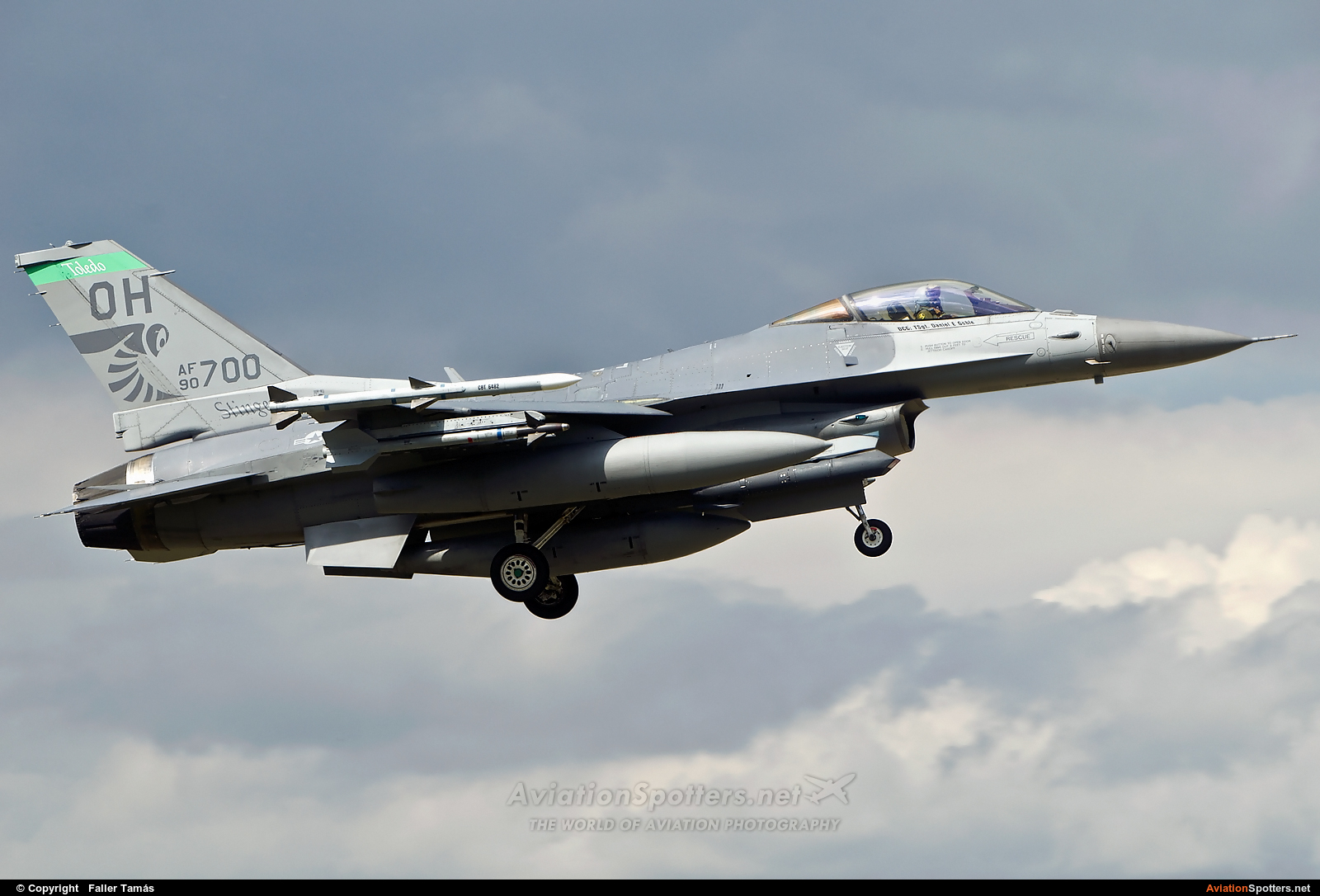 USA - Air Force  -  F-16C Fighting Falcon  (90-0700) By Faller Tamás (fallto78)