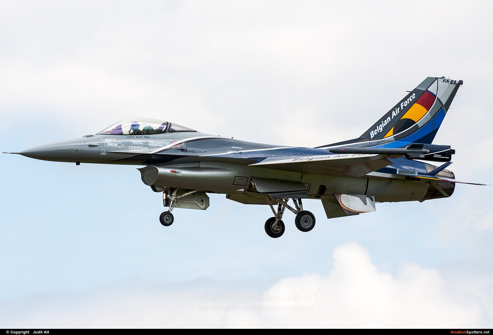 Belgium - Air Force  -  F-16AM Fighting Falcon  (FA-84) By Judit Alt (Judit)