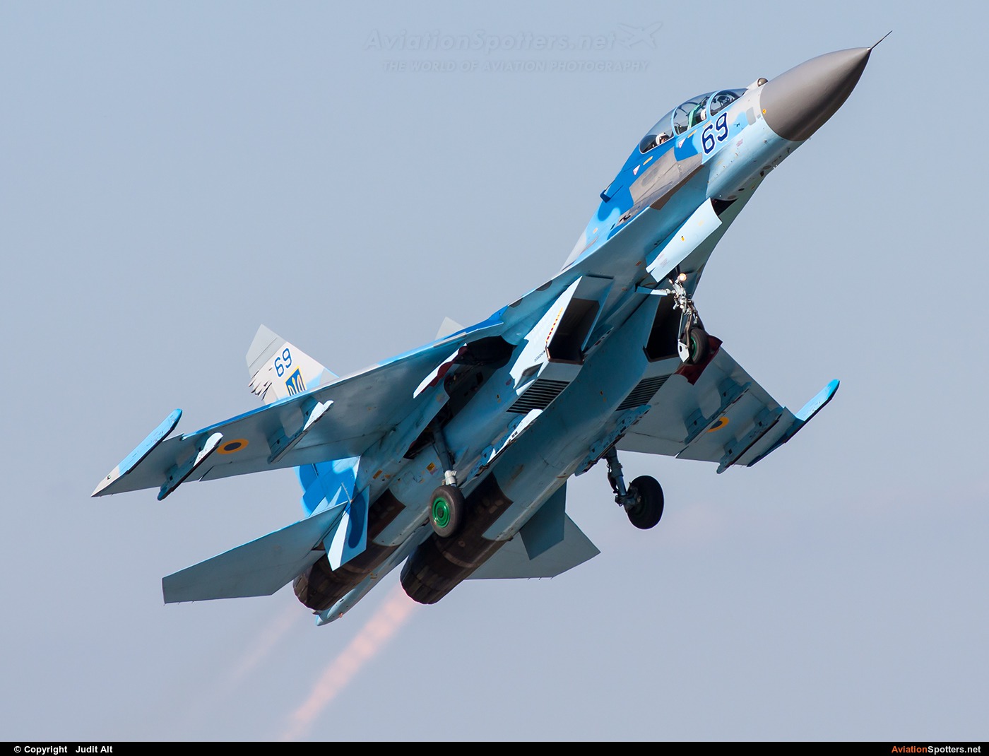 Ukraine - Air Force  -  Su-27UB  (69) By Judit Alt (Judit)