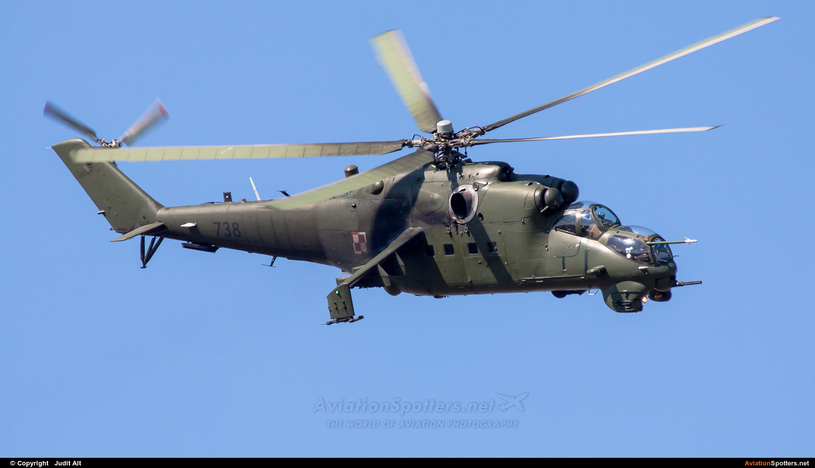 Poland - Air Force  -  Mi-24V  (738) By Judit Alt (Judit)
