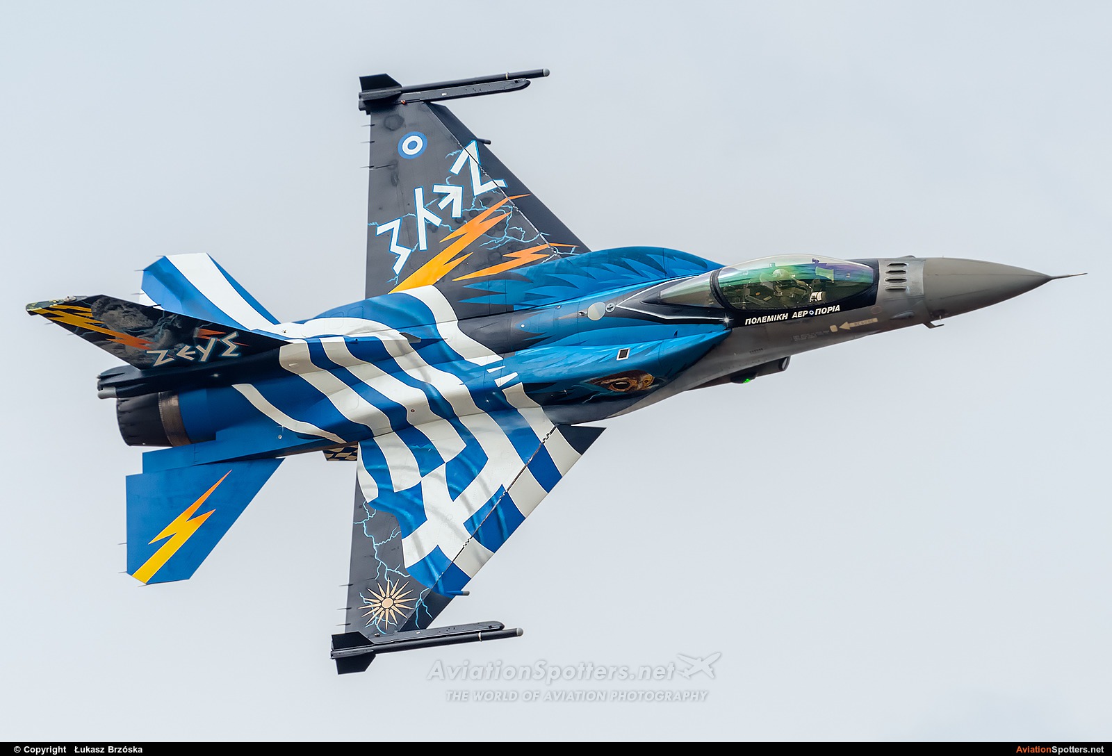 Greece - Hellenic Air Force  -  F-16C Block 52+  Fighting Falcon  (523) By Łukasz Brzóska (winkiel)