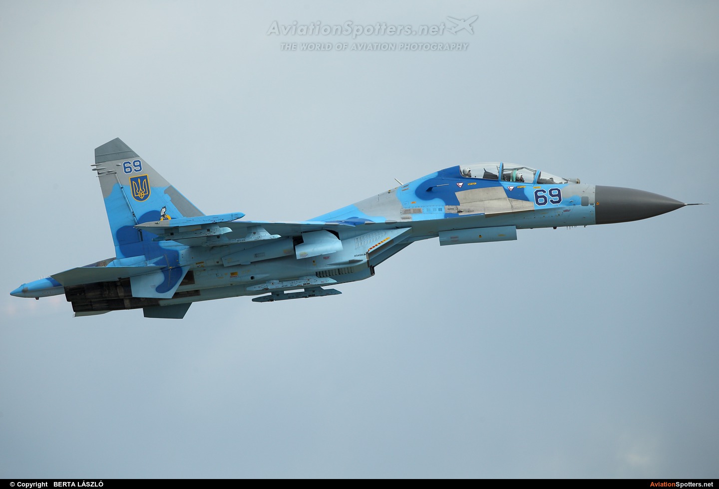 Ukraine - Air Force  -  Su-27UB  (69) By BERTA LÁSZLÓ (BERTAL)