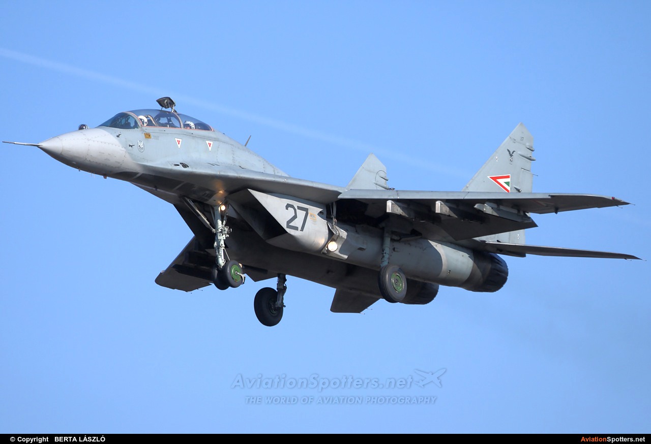 Hungary - Air Force  -  MiG-29UB  (27) By BERTA LÁSZLÓ (BERTAL)