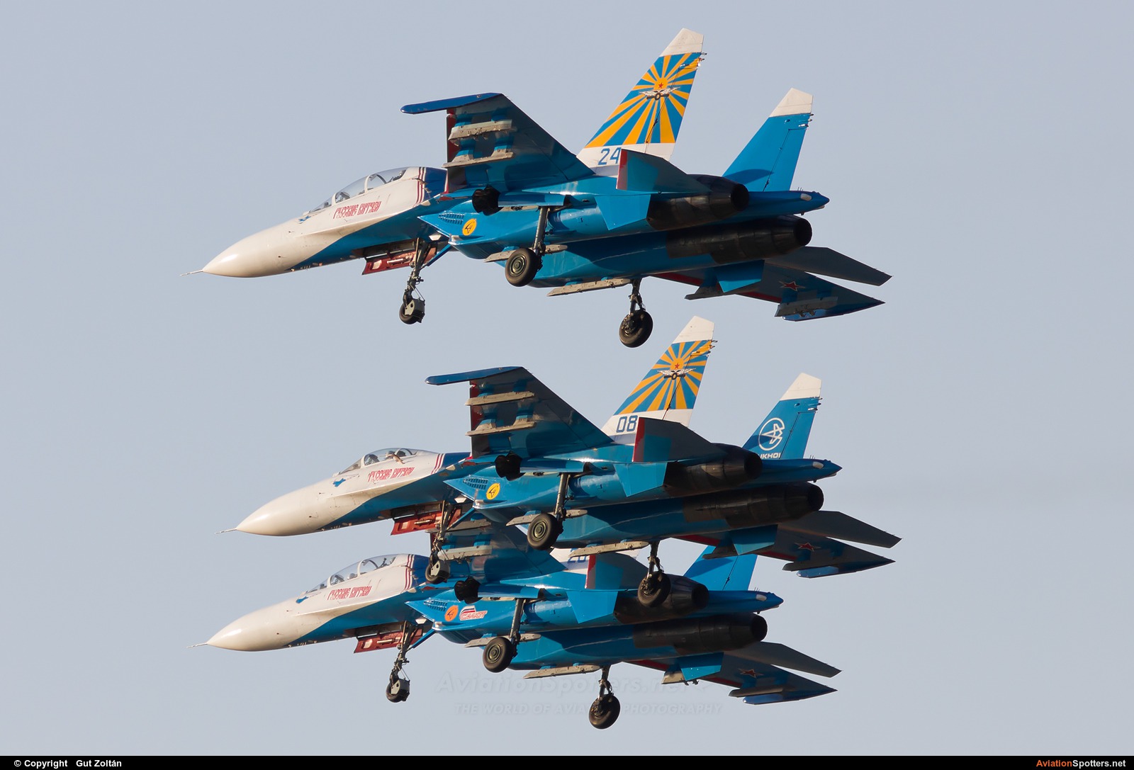 Russia - Air Force : Russian Knights  -  Su-27UB  (24) By Gut Zoltán (gut zoltan)