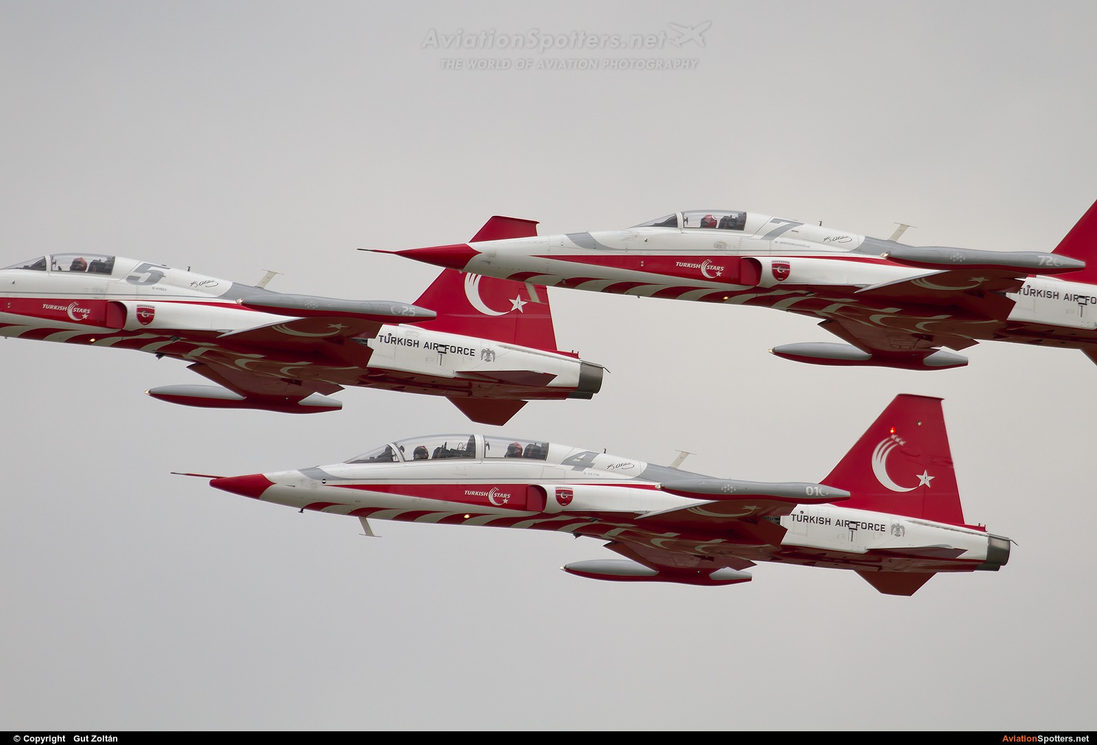Turkey - Air Force : Turkish Stars  -  NF-5A  (NF-5A 70-3) By Gut Zoltán (gut zoltan)