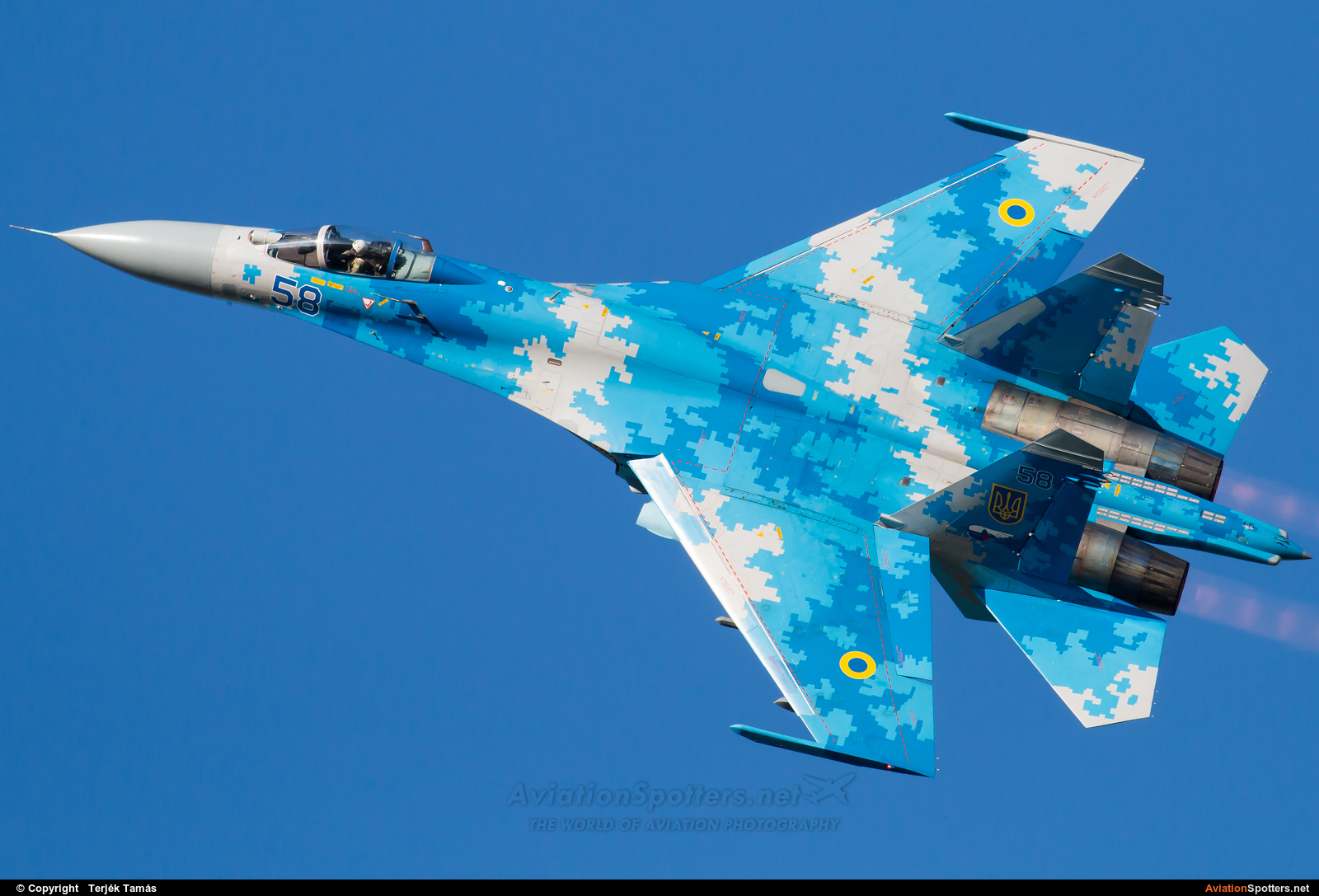 Ukraine - Air Force  -  Su-27  (58) By Terjék Tamás (operator)