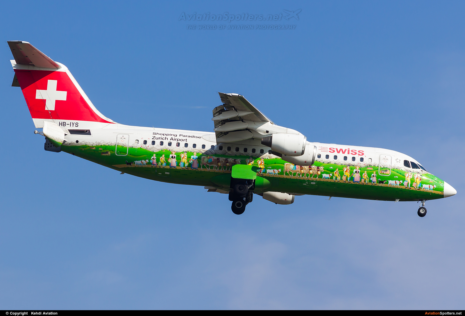 Swiss International  -  BAe 146-300-Avro RJ100  (HB-IYS) By Kehdi Aviation (Kehdi Aviation)