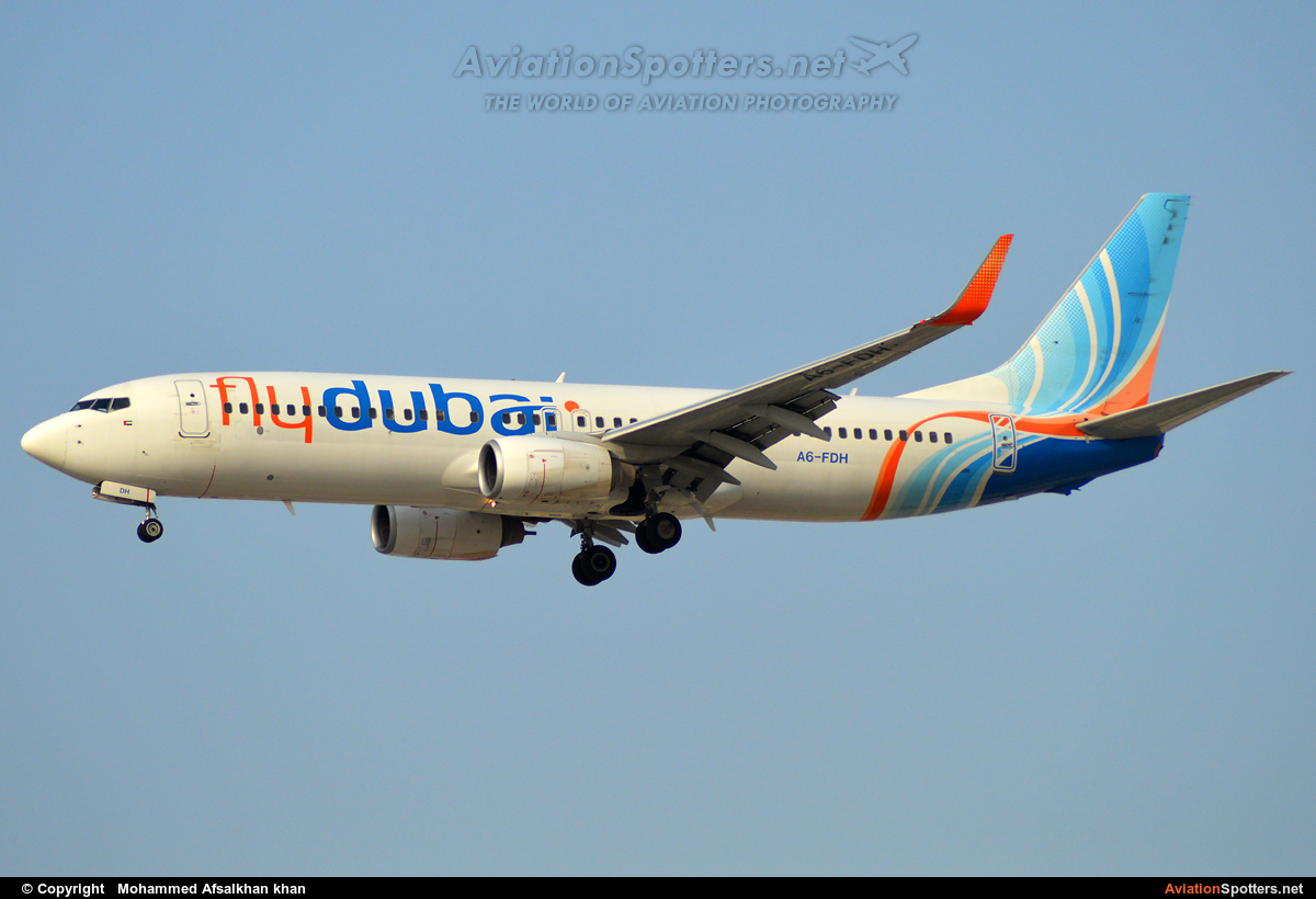 Fly Dubai  -  737-800  (A6-FDH) By Mohammed Afsal khan  (Khanmohammedafsal)