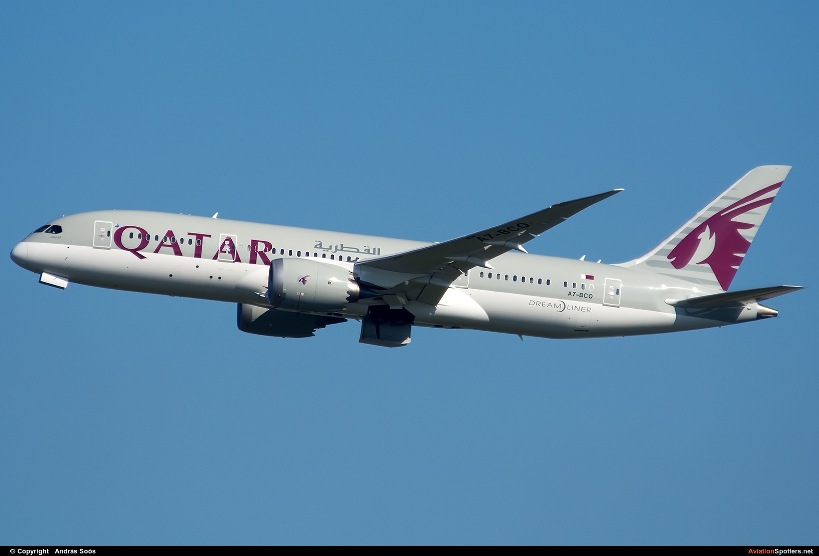 Qatar Airways  -  787-8 Dreamliner  (A7-BCO) By András Soós (sas1965)